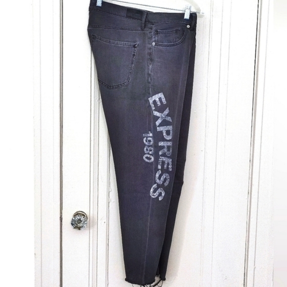 Express High Rise Vintage Skinny Denim Jeans - Picture 2 of 3